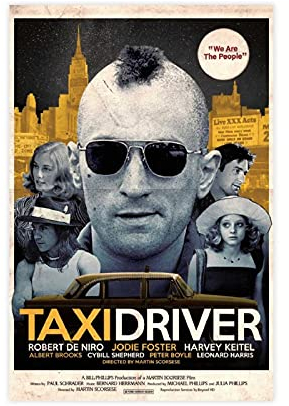 Filmposter „Drama Thriller“, Taxi Driver, 5 Leinwand-Poster, Schlafzimmer, Dekoration, Sport, Landschaft, Büro, Raumdekoration, Geschenk, ungerahmt: 30 x 45 cm