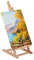 Relaxdays Tischstaffelei, neigbar, höhenverstellbar, bis DIN A3, Mini Staffelei HxBxT 98 x 29 x 32 cm, Buchenholz, natur