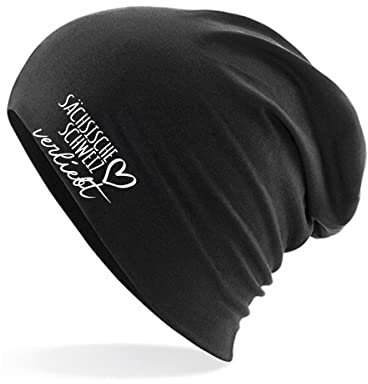 Huuraa Beanie Sächsische Schweiz verliebt Geschenk Black Sächsische Schweiz Präsent