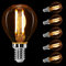 Aigostar Light Bulbs Screw Small,E14 Filament Bulbs 4W 400LM, 2200K E14 Small Edison Screw Bulb, E14 LED Bulbs Amber Warm White, E14 Golf Ball Light Bulbs 35W Equivalent, 5-Pack
