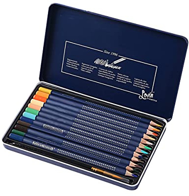 WANGCL Professionelles Aquarellstifte-Set für Erwachsene und Künstler, wasserlösliche Buntstifte mit Pinsel zum Malen, Mischen und Aquarellmalen, 72 Farben