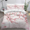 RLYXGS KirschblüTen Bettbezug Set Japan Bedrucktes Bettwäsche Set 155x220cm Hypoallergen Atmungsaktive Polyester Betten Set mit versteckter Reißverschluss 3-teiliges Set + 2 Kissenbezug