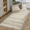 Livabliss Durham Läufer Modern - Abstrakt Design in Marmor Optik für Wohnzimmer 80x220 cm, Esszimmer, Schlafzimmer - Teppich Groß, Weich, Kurzflor in Elfenbein und Grau