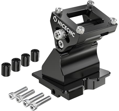 NICECNC Verstellbare Halterung für GPS 6061, Aluminium, Schwarz | Kompatibel mit 390 Adventure 2020-2024, 790/890 Adventure R/S/Rally 2019-2022, Kompatibel mit Norden 901 2022-2025