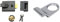 Yale P-89-DMG-SC-60 Deadlocking Nightlatch, 60 mm Backset, Dark Metallic Finish/Chrome Cylinder, High Security with Automatic Deadlock & YES-CYLPULL-CH Essentials Rim Cylinder Door Pull, Chrome Finish