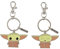 Disney Baby Yoda BFF Schlüsselanhänger-Set, grün, braun und silberfarben, Grün und Beige, One Size
