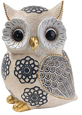 Sharplace Sammlung Eule Ornament Eule Statue Deko Schreibtisch Kunstwerke Eule Skulptur Eule Vögel Figur für Bücherregal Schrank Hochzeit Wohnzimmer Schwelle