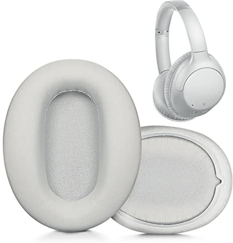 XBERSTAR Protein Leather Replacement Earpads (Gray, Faux Leather) for Sony WH-CH710N Headphones