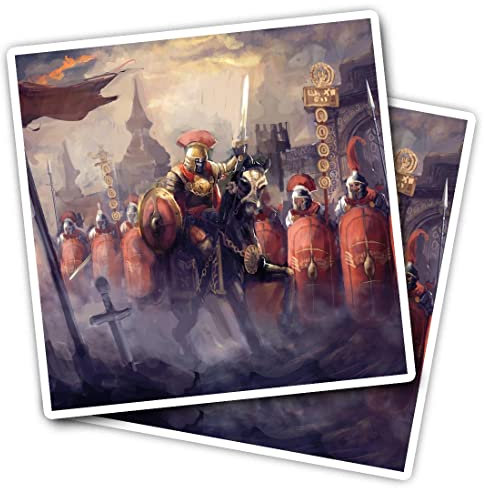 Vinyl Square Stickers (Set of 2) 7.5cm - Roman Soldiers Army General History for Laptops, Tablets, Luggage, Scrap Booking, Fridges #53378