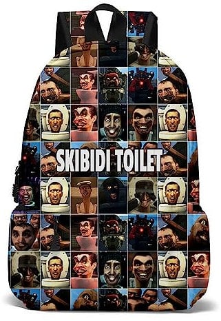 Xinchangda Game Toilet Backpack Children's Backpack Speakerman Students Schoolbag Titan TV Man Stationery Storage School Bag