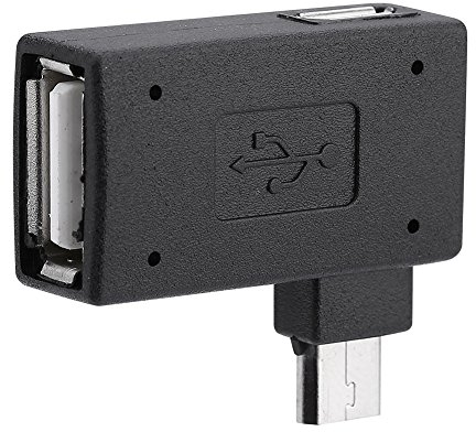 Annadue USB-Adapter, 2-teiliger Host-Adapter, Micro-USB 2.0, Kartenleser und U-Disk für Maus Mobile Festplatte für USB-Tastatur
