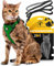 Tierhood Katzengeschirr mit Leine [Neue, LEICHTE Version] - Katzenleine mit Geschirr für Katzen und Kitten - Katzen Geschirr Set mit Leine - Kontrollierte Freiheit - Grün, Größe M