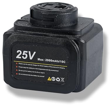 Batterie Rechargeable Au Lithium pour Sécateur Électrique, Batterie 25V 2,0Ah