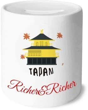 Lokale japanische Reise Gebäude Reiche und Reiche Bank Sparen Box Münze