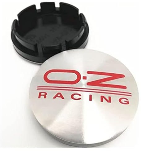 4pcs Capuchons de Moyeu Central, pour OZ Racing Car 56mm Capuchon Central de Moyeu de Roue Résistant à la Chaleur Emblème Décoratif pour Voiture,A