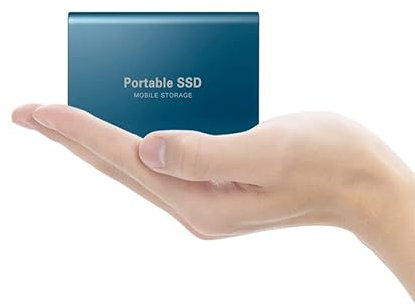 2TB External Hard Drive HDD External Hard Drive External Solid State Drive USB 3.0 for PC, Mac,Desktop,Chromebook(2TB Blue)