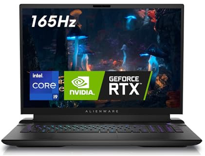 Alienware Ordinateur portable de jeu m18 R2 – Écran QHD+ 165 Hz 3 ms, Intel Core i9-14900HX, 32 Go de RAM DDR5, 1 To SSD, NVIDIA GeForce RTX 4080 12 Go GDDR6, Windows 11 Home, Service sur site – Dark