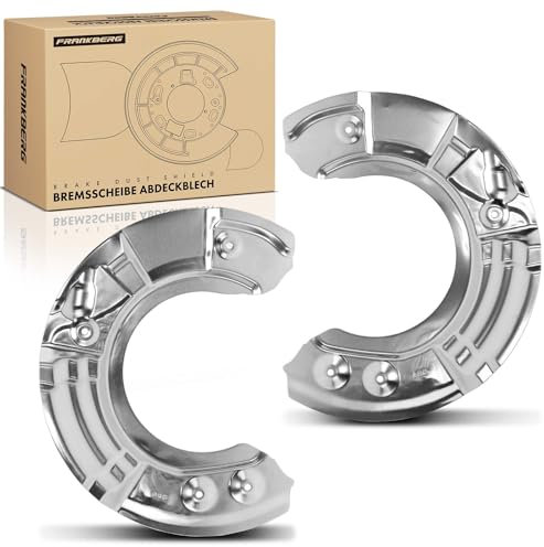 Frankberg 2x Brake Dust Shield Front Left Right Compatible with 5 Series F10 518-550 2.0L-4.4L 2009-2016 5 Series F10 M5 4.4L 2011-2016 6 Series F12 640 650 3.0L 4.4L 2010-2018 Replace# 34116775265