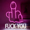 YUEYYNS Fuck Enseigne au Néon Geste Neon Sign Lettre Enseigne Lumineuse au Néon Rose Blanc Panneau Neon Lumineux USB pour la Décoration de la Zone de Jeu Pub Fête Chambre