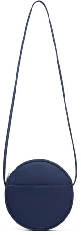 YONBEN Umhängetasche für Damen, Nylon, mit Reißverschluss, verstellbare Knoten-Schultergurte, Marineblau/Nylon