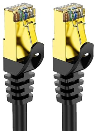 Cable de Internet, Cable Ethernet - Cable de red resistente para uso en interiores y exteriores - Cable de red Ethernet estable para impresoras, ordenadores, routers