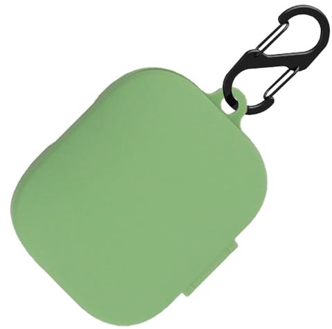 Custodia in silicone per Xiaomi Redmi Buds 5, custodia antiurto e pelle protettiva per Xiaomi Redmi Buds 5 con portachiavi (verde)