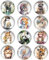 EnixwH 12 Pcs Powerful Fridge Magnets, 30MM Animal Themed Fridge Magnets, Small Magnets, Powerful Magnetic Whiteboard Magnets, Fridge Magnets, Calendar