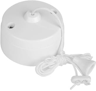 DENCON Decken-Zugschalter, 6 A, 1-Wege, Weiß