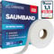 GIBWERK Saumband zum Aufbügeln Waschfest | 60 GSM | Extra Stark | 30 Meter x 20 mm | Waschfest und Selbstklebend | Bügelvlies für Vorhänge Gardinen und Textilien | Bügelband für Hosen | Nahtband