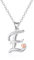 Mesovor 925er Sterling Silber Ketten für Damen, Zierliche Initiale Halskette mit Herz in Roségold, Schmuckgeschenke für Mutter, Schwester, Tochter, Ehefrau (Buchstaben-E)