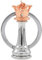 TIANQUXNGI Porte-clés d'échecs tendance en métal 3D Queen King Chessman Porte-clés porte-clés pour sac Accessoires pour un usage quotidien et cadeaux, rose gold