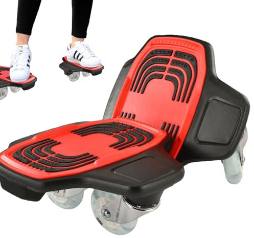 Split Skateboard, Portable Roller Skate Deck, Drift- Skate Plates, High Rebound PU Wheels, Beginner-Friendly Skateboard, Durable Ice Scate for Teens & Adults, 31 Inches, Multicolor