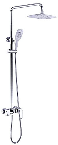 Kits de ducha, sistema de ducha, batidora de lluvia Combo de ducha Conjunto de altura ajustable 3 funciones de grifo de ducha con bañera, cabezal de ducha de lluvia y juego de combinación de mano