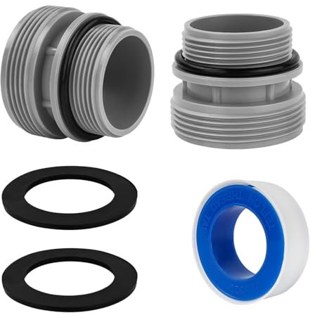 HAFRILY 4560 Pool Adapter für Intex Adapter 38mm Pool Schlauch Adapter mit Dichtung für 40 mm auf DN40 1 1/2 Zoll Schlauchadapter für Intex Coleman Hayward Filterpumpen Poolschlauch Adapter