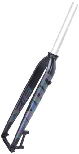 KANGXYSQ 26/27,5/29 Fourches Rigides for Vélo 28,6 Mm / 1-1/8 sans Filetage Tube Droit Fourche Rigide Alliage D'aluminium Frein À Disque VTT Fourche QR 9 X 100 Mm(Matte Colorful,29)