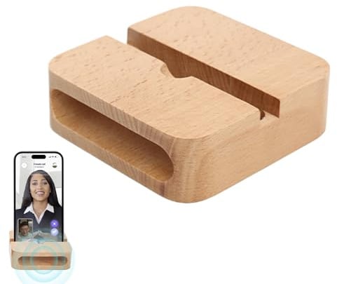Verstärker für Mobiltelefone aus Holz – stärkere Handyhalterung | Handy-Dock aus Holz, tragbar, Telefonhalterung mit Klangverstärkung