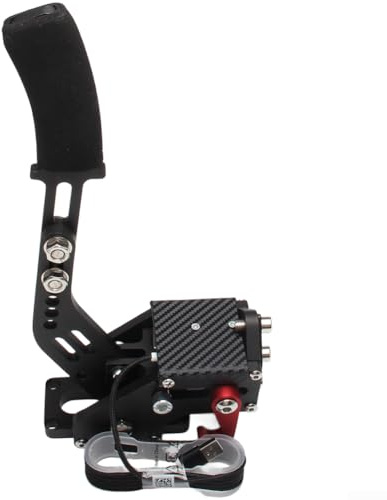PC-USB-Handbremse mit 16-Bit-Codierung und realistischer Kraftreaktion für Assetto Corsa Dirt Rally 2 WRC7 WRC8 WRC9 ETS2 CARS 2 CARS 3 (schwarz)
