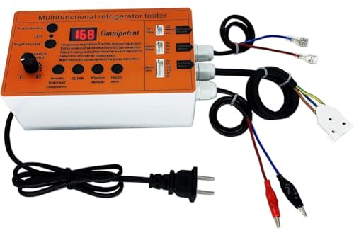 NONDK Tester multifunzionale per compressori di frigoriferi, tester per compressori inverter, rilevatore di guasti delle valvole elettriche e porte delle ventole CC.
