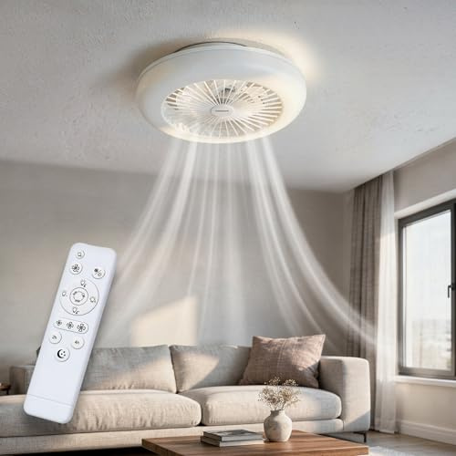 Osram LED-Deckenventilator Weiß, leise, Fernbedienung | Ceiling fan Sudestada, Ceiling Fans with Lighting, Weiß, 450 mm dia, 50000 h, 1-Pack