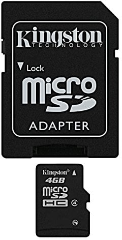 Kingston - SDC4 - Carte Micro SDHC - 4 Go (Classe 4) - Adaptateur SD