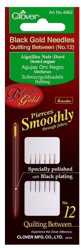 Clover Black Gold Needles: Quilting/Betweens No 12
