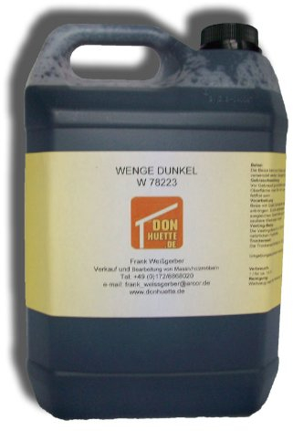Beize Holzbeize Wenge 5000 ml (Grundpreis € 13,00 / l)