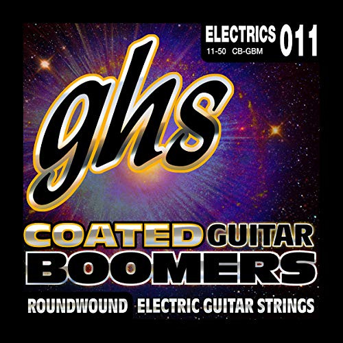 GHS Coated Boomers - CB-GBM - Electric Guitar String Set, Medium, .011-.050