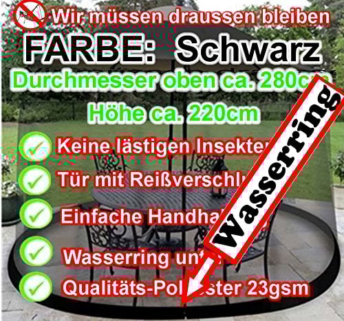Sonnenschirm Fliegennetz Gartenschirm Moskitonetz
