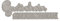 Rayher 59253000 Stanzschablone, (Diy) Gutschein, 2 teilig, 2,5 - 7 cm, 100% Stahl, Schablone für Stanzmaschinen, zum Stanzen von Papier, Pappe, Filz, Stoff, Kork etc, Grey