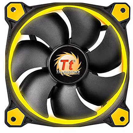 Thermaltake Riing 12 LED - Ventilador de 120 mm, Color Amarillo
