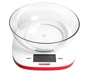 Telefunken M02556 Bilancia Elettronica da Cucina, Bianco