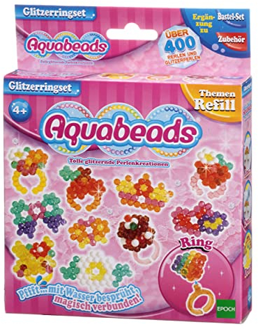 Aquabeads Epoch 79928 Bastelset, Glitzerringe