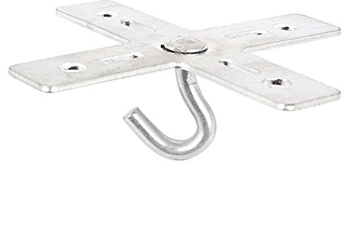 Sourcingmap Cross Design Base Metal Ceiling Fan Fixture Mount Hook Hanger Holder