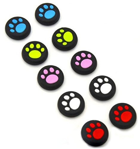 Tappi per joystick in silicone analogico, per controller di gioco PS4, PS3, Xbox One, Xbox 360, PS2, 5 colori